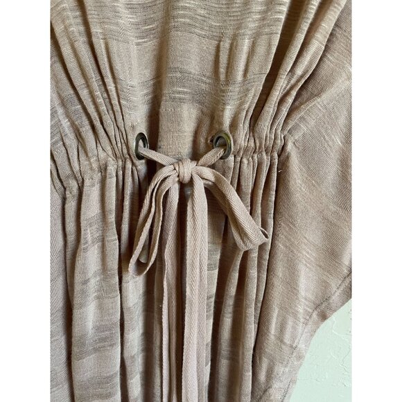 New! Francesca's Grommet Tie Tan Knit Kimono Size Medium MSRP $38 - Picture 6 of 7